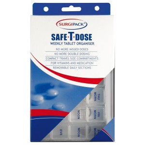 Safe-T-Dose Compact Weekly Medication Organiser (6472) 