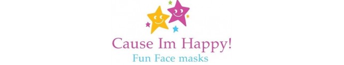 Cause I'm Happy Fun Face Masks